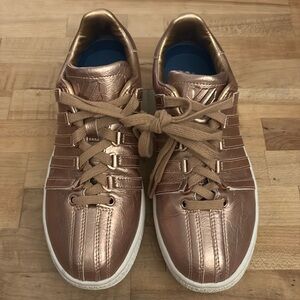 K Swiss rose gold sneakers 8.5 EUC! Quick ship